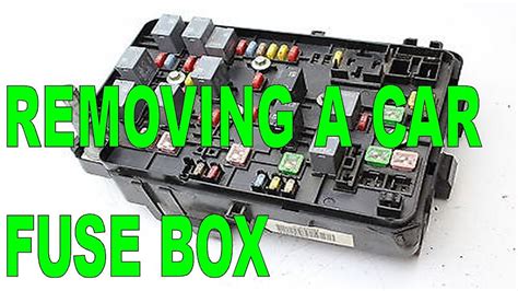 how to remove a fuse box